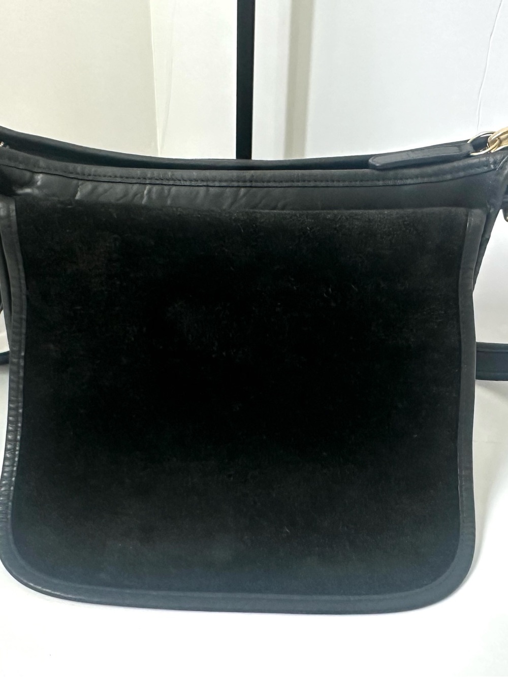 Vintage Coach Patricia’s Legacy Saddle Bag 90’s Black Leather 9951 Flap EUC - Picture 11 of 17